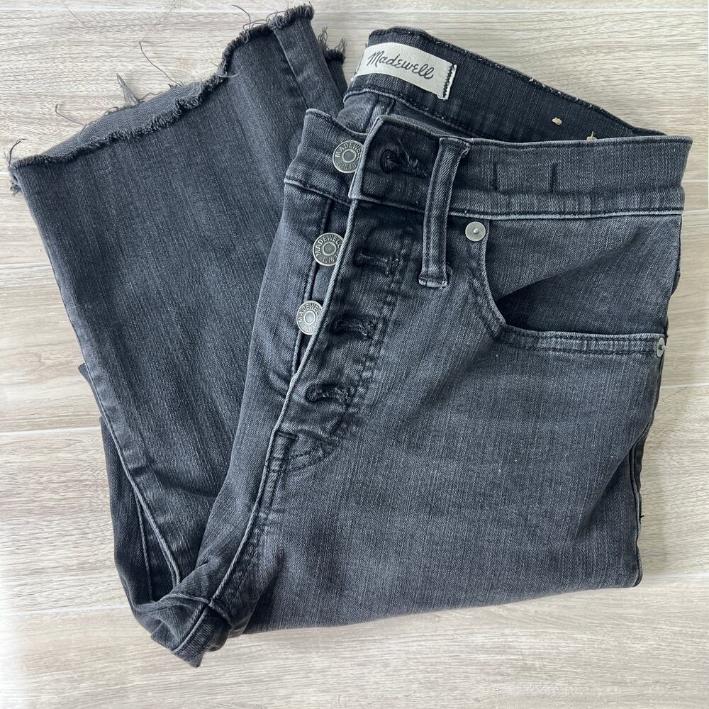 Madewell Cali Demi Boot with Raw Hem sz 25